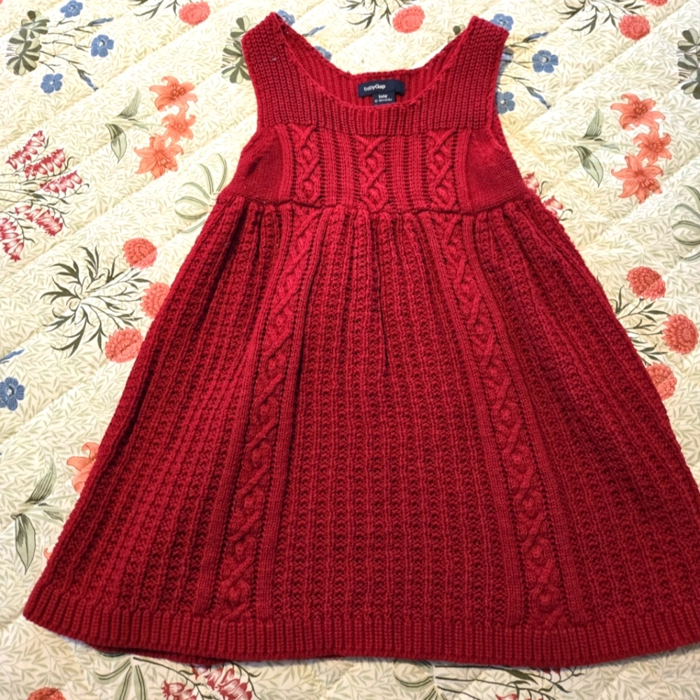 Baby Gap Red Knit Dress